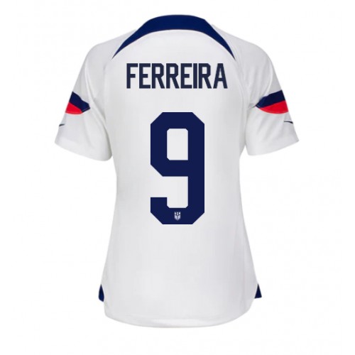 Ženski Nogometni dresi Združene države Jesus Ferreira #9 Domači SP 2022 Kratek Rokav